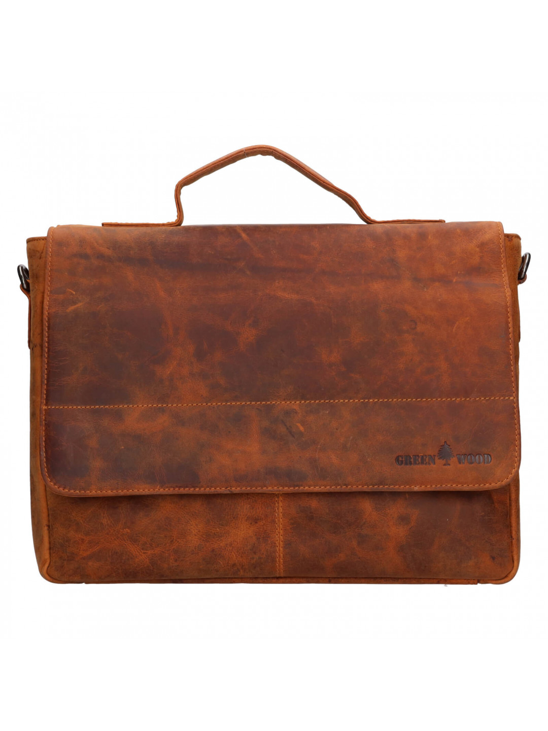 Pánská kožená taška přes rameno Greenwood Simons – světle hnědá